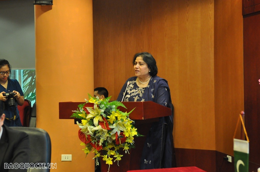 (11.08) Đại sứ Pakistan tại Việt Nam Samina Mehtab. (Ảnh: Minh Quân)