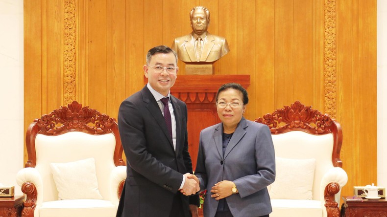 Tổng Kiểm toán Nhà nước Việt Nam tiếp kiến lãnh đạo Đảng, Nhà nước Lào ảnh 1