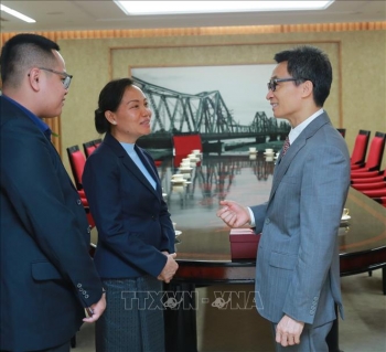 Phó Thủ tướng Vũ Đức Đam tiếp Bộ trưởng Bộ Lao động và Phúc lợi xã hội Lào