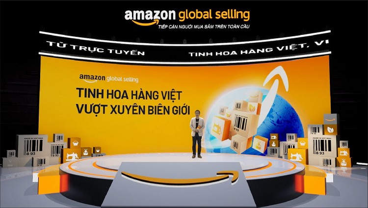 Ông Gijae Seong, Giám đốc Điều hành Amazon Global Selling Việt Nam phát biểu tại sự kiện.