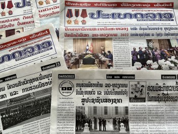 Truyền thông Lào đưa tin đậm nét về quan hệ Lào - Việt Nam
