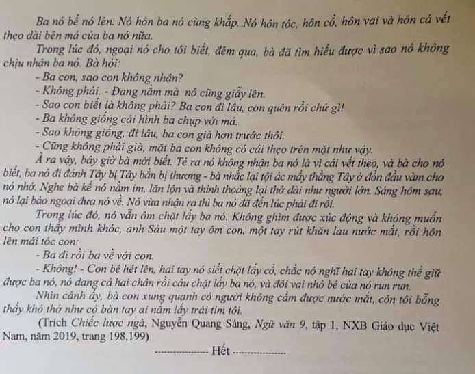 Đề thi Anh văn tuyển sinh lớp 10 vào THPT tỉnh Hà Tĩnh năm 2020