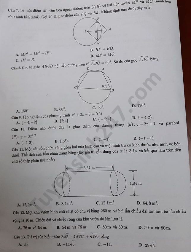 0950 dap an de thi mon toan tuyen sinh lop 10 vao thpt tinh can tho2