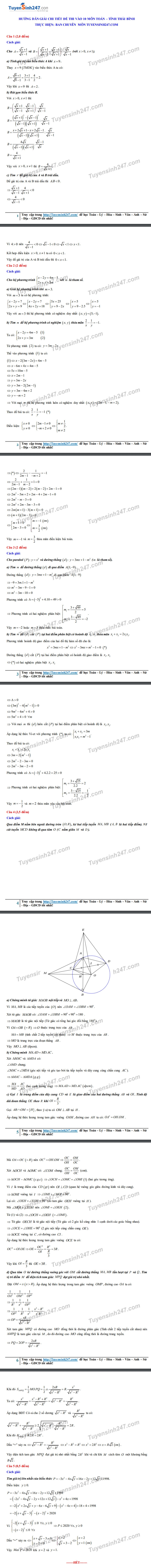 2627 dap an de thi mon toan tuyen sinh lop 10 vao thpt tinh thai binh2