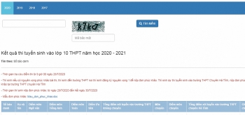 Tra cứu điểm thi tuyển sinh lớp 10 Hà Tĩnh năm 2020