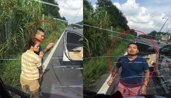 Tai nạn giao thông chiều 13/9: Tài xế xăm trổ ở Hà Nội hung hãn đấm vỡ kính ô tô tải