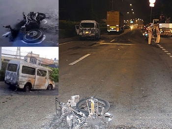 Tai nạn giao thông sáng 2/10: Ô tô cuốn xe máy dân phòng vào gầm, kéo lê 6 km lúc rạng sáng