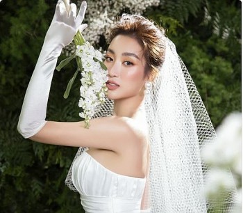 Hoa hậu Đỗ Mỹ Linh gây bất ngờ khi tung bộ ảnh cô dâu lộng lẫy