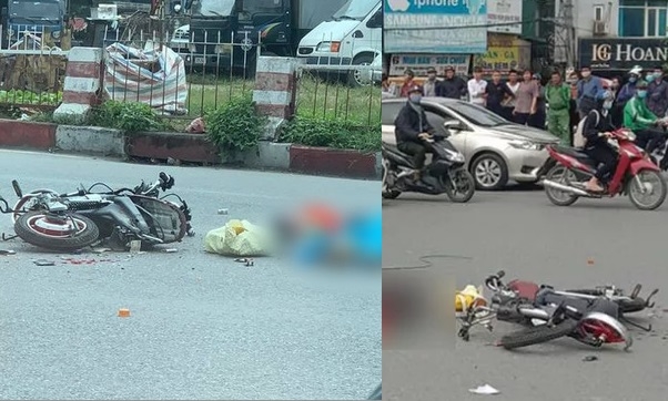 Tai nạn giao thông chiều 4/11: Xe bồn tông xe máy rồi lao vào nhà dân ở Hà Nội