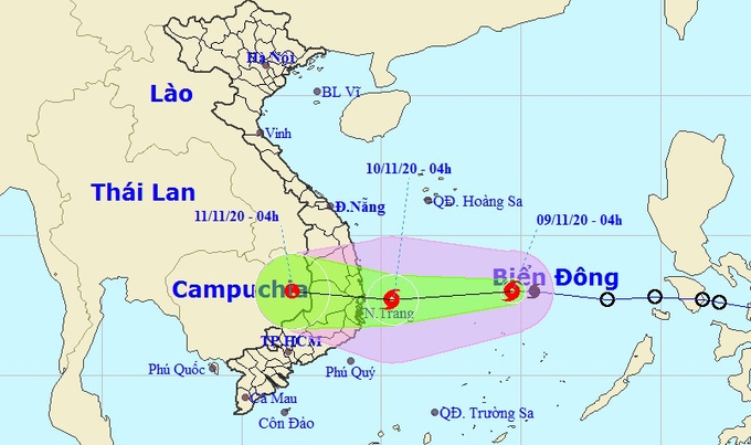 Bão Etau mạnh lên, bốn tỉnh từ Bình Định đến Ninh Thuận sơ tán dân khỏi khu vực nguy hiểm