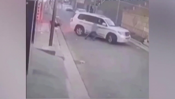 Video: Bị chó dữ cuồng nộ "truy sát", chàng trai "bay" lên đánh đu trên tường để giữ mạng