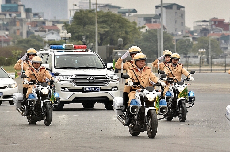 Chùm ảnh: Lễ xuất quân diễn tập phương án bảo vệ Đại hội Đảng lần thứ XIII