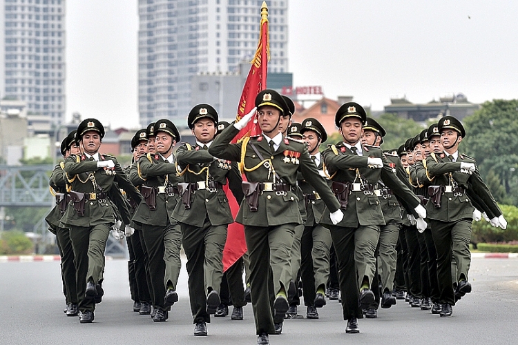 Chùm ảnh: Lễ xuất quân diễn tập phương án bảo vệ Đại hội Đảng lần thứ XIII