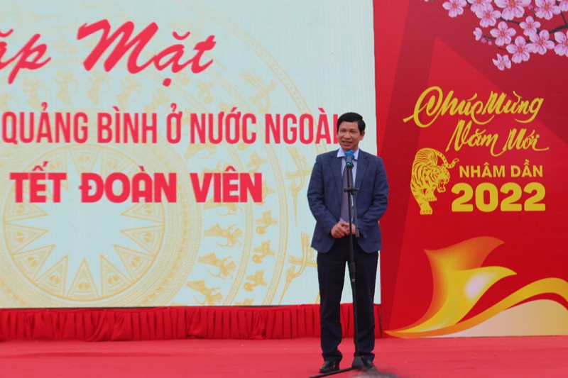  Phó Chủ tịch UBND tỉnh Quảng Bình Hồ An Phong phát biểu tại buổi gặp mặt