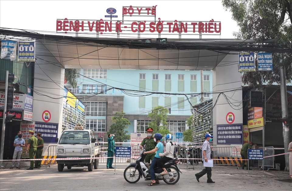 Bệnh viện K Tân Triều xuất hiện nhiều ca nghi nhiễm COVID-19