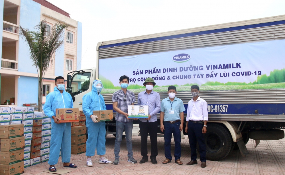 200.000 sản phẩm của Vinamik đến với các khu cách ly ở Hà Nội, Hà Nam, Bắc Ninh