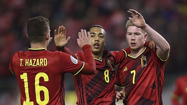 Bảng B - EURO 2021: Bỉ là 'anh cả' của bảng đấu