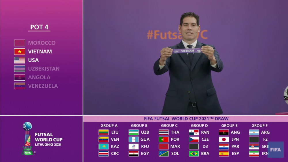 Lịch thi đấu ĐT Futsal Việt Nam tại VCK FIFA Futsal World Cup 2021: Việt Nam vs Brazil