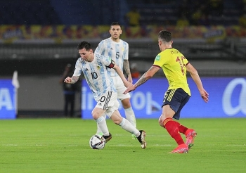 Bị Colombia gỡ hòa phút cuối, Argentina lâm nguy ở vòng loại World Cup 2022