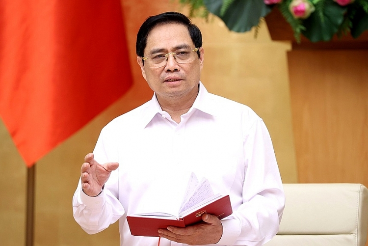 Thủ tướng Phạm Minh Chính nhấn mạnh trong lúc này, tính mạng và sức khỏe của nhân dân vẫn luôn phải là trên hết, trước hết. Ảnh: TTXVN.