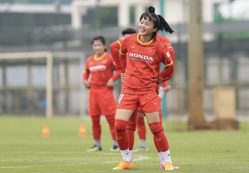 Tuyển nữ Việt Nam hứng khởi chuẩn bị chinh phục vé dự World Cup