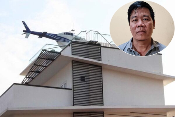 Chủ tòa biệt thự trưng máy bay trực thăng mô hình trên nóc nhà ở Hải Dương vừa bị bắt là ai?