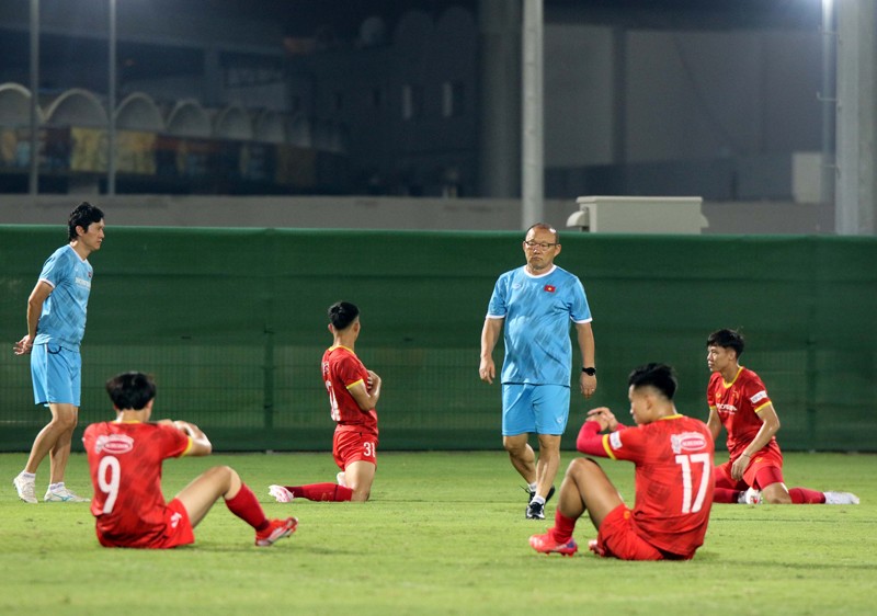 ĐT Việt Nam sẵn sàng cho trận đấu với Trung Quốc