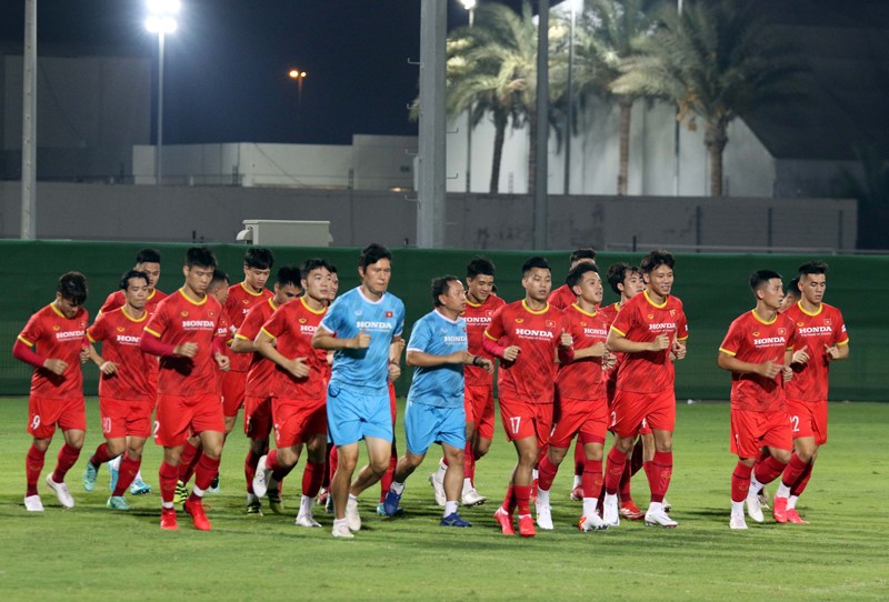 ĐT Việt Nam sẵn sàng cho trận đấu với Trung Quốc
