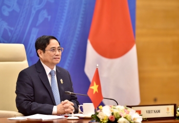 Thủ tướng Phạm Minh Chính đề nghị ASEAN - Nhật Bản phối hợp kiểm soát tốt đại dịch, phục hồi các chuỗi cung ứng Thủ tướng Phạm Minh Chính đề nghị ASEAN - Nhật Bản phối hợp kiểm soát tốt đại dịch, phục hồi các chuỗi cung ứng