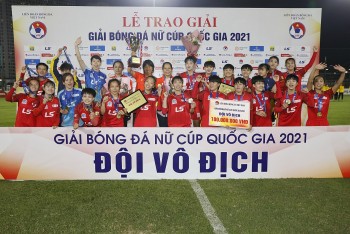 Nữ TP Hồ Chí Minh đăng quang ngôi vô địch giải bóng đá Nữ Cúp Quốc gia 2021