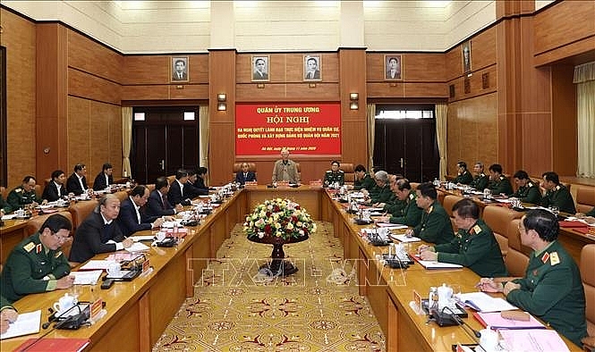 Tổng Bí thư, Chủ tịch nước Nguyễn Phú Trọng chủ trì Hội nghị Quân ủy Trung ương