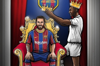 Bị Messi san bằng kỷ lục ghi bàn, 'Vua bóng đá' Pele gửi lời chúc mừng hậu bối