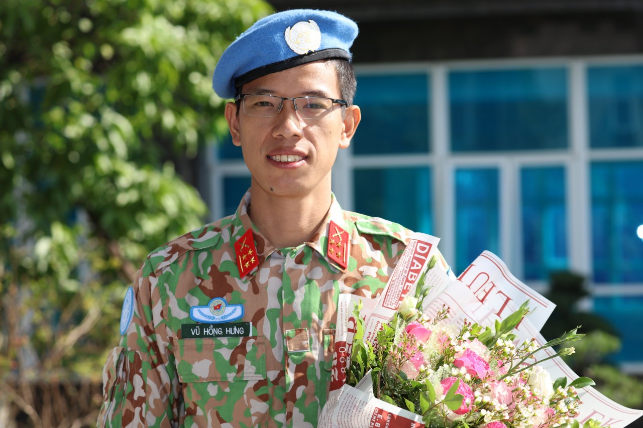Sĩ quan trẻ Cảnh sát biển Việt Nam, tham gia Lực lượng Gìn giữ hòa bình tại Phái bộ Nam Xu-Đăng