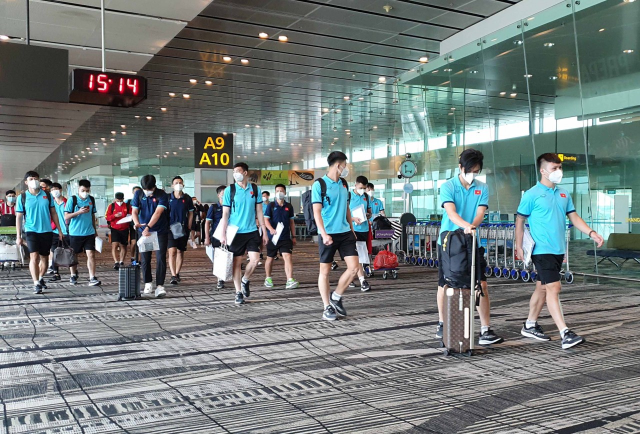 Có mặt tại Singapore, ĐT Việt Nam sẵn sàng cho hành trình AFF Cup 2020