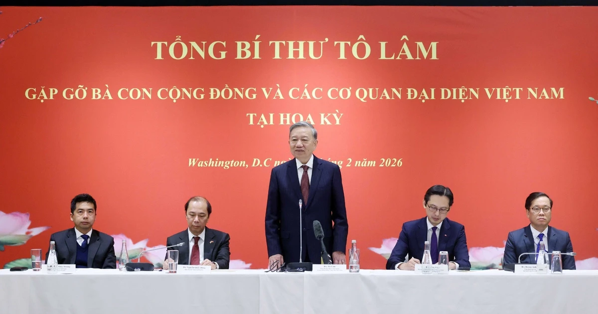 Tổng Bí thư Tô Lâm gặp gỡ bà con cộng đồng và các cơ quan đại diện Việt Nam tại Hoa Kỳ