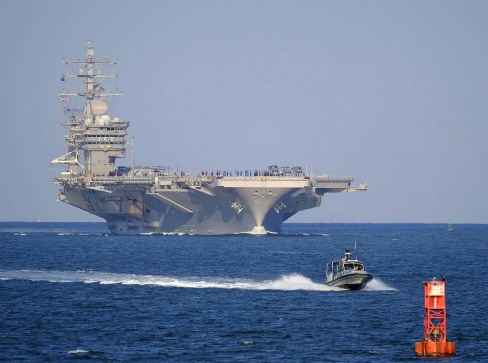 Tàu sân bay USS Dwight D. Eisenhower của Mỹ. (Nguồn: Defence Blog)