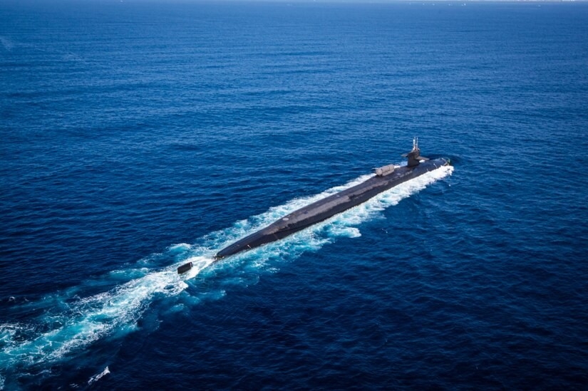 Chính sách của Mỹ về vấn đề Biển Đông được thể hiện qua việc Mỹ triển khai một trong những tàu ngầm tiên tiến USS Ohio ở Biển Đông. (Nguồn: Hải quân Mỹ)