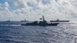 Hải quân Mỹ phối hợp chiến dịch trên Biển Philippines, Trung Quốc dọa đáp trả