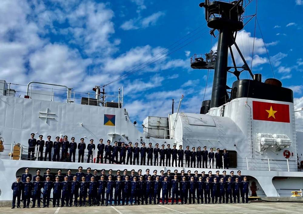 Tàu Cảnh sát biển Việt Nam khởi hành từ Mỹ vượt đại dương về nước