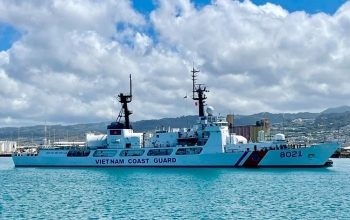 Tàu Cảnh sát biển Việt Nam sau hành trình 7 ngày rời Mỹ