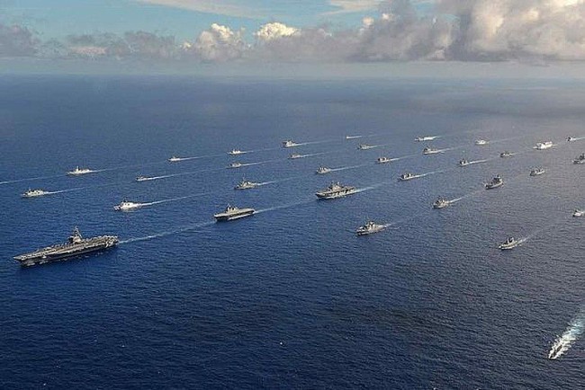 Hải quân nhóm "Bộ Tứ" cùng 4 nước ven Biển Đông tham gia tập trận hải quân RIMPAC 2022