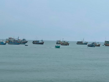 Tìm kiếm tàu cá bị gãy chân vịt đang thả trôi trên vùng biển Phú Quý
