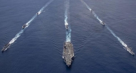 Tàu chiến Mỹ tập trận tại Ấn Độ Dương chống lại các mối đe dọa trên biển