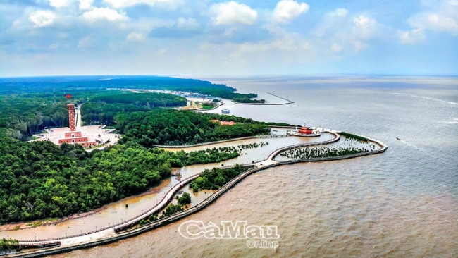 Cồn cát mới ở Mũi Cà Mau