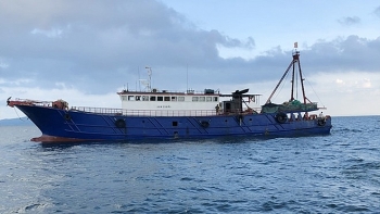Xử lý tàu cá Trung Quốc đánh bắt trái phép trên vùng biển Quảng Ninh