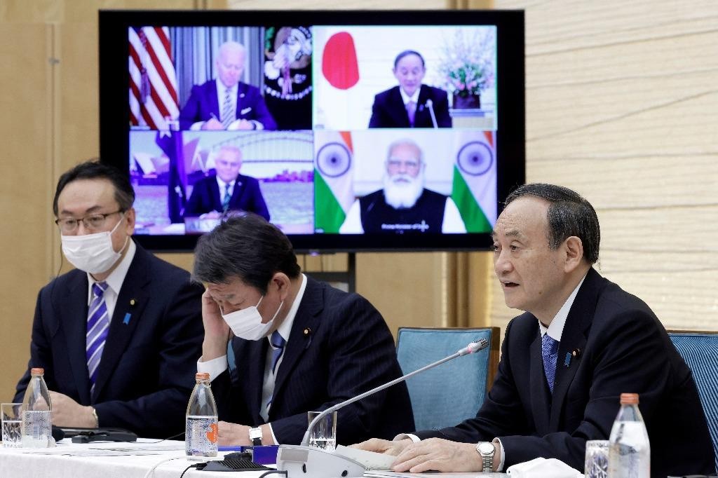 Hôm 12.3, hội nghị thượng đỉnh đầu tiên của “bộ tứ kim cương” gồm Mỹ, Nhật Bản, Úc và Ấn Độ đã diễn ra dưới hình thức trực tuyến REUTERS