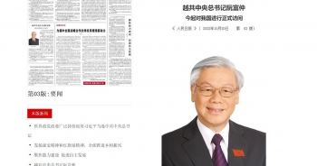 Báo chí Trung Quốc đồng loạt đưa tin chuyến thăm của Tổng Bí thư Nguyễn Phú Trọng