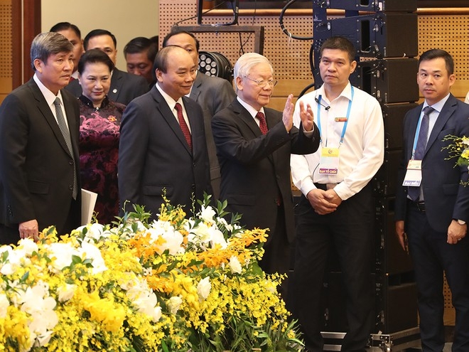 Các vị lãnh đạo Đảng, Nhà nước VN tham dự Hội nghị cấp cao ASEAN 37 ẢNH: NGỌC THẮNG