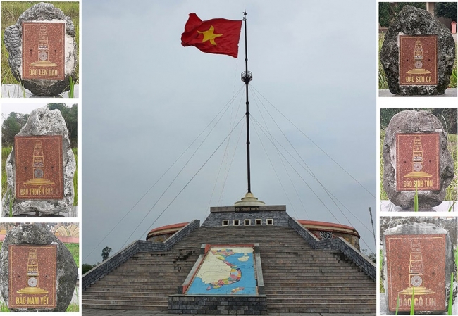 Thiêng liêng cột cờ giới tuyến trên đảo tiền tiêu