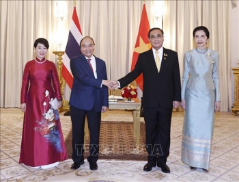 Lễ đón Chủ tịch nước Nguyễn Xuân Phúc và Phu nhân thăm chính thức Vương quốc Thái Lan
